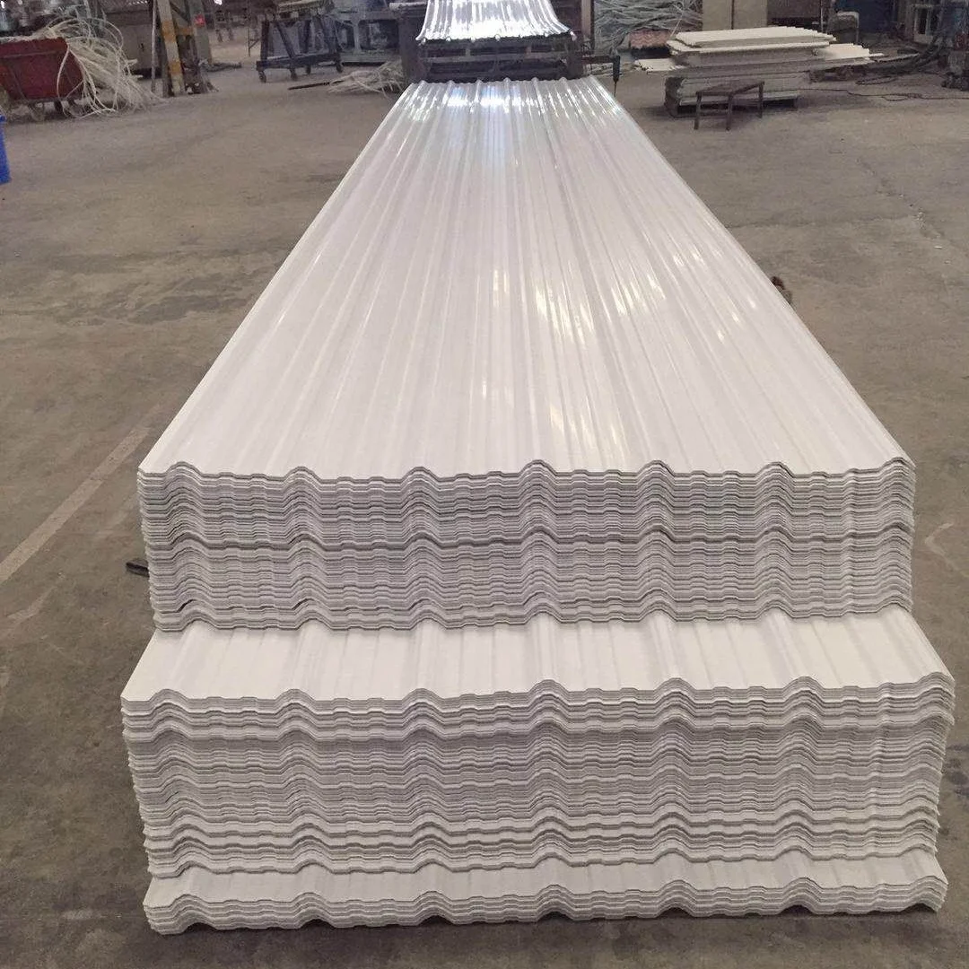 Heat Resistance Upvc Trapezoidal Roof Sheet Pvc Plastic Roof Tile for Wall Cladding