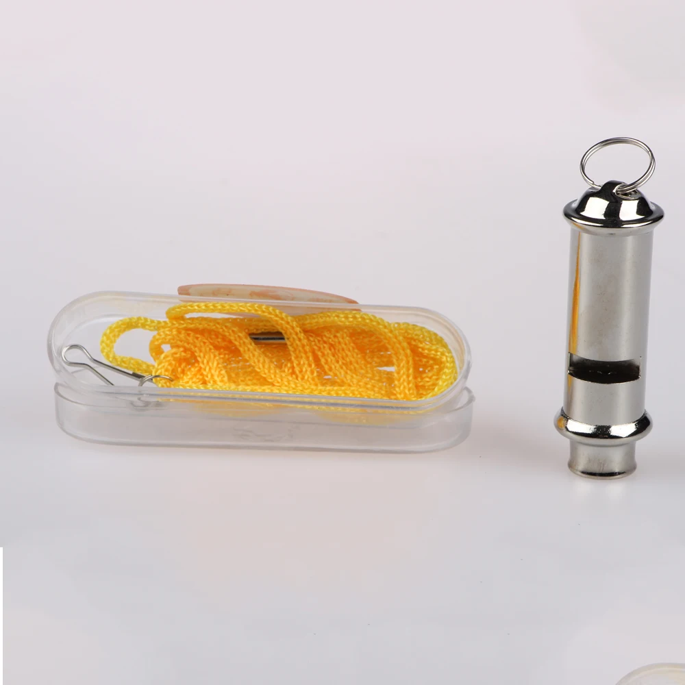 High Quality Dog Training Whistle Ultrasonic Metal Dog Whistle With Lanyard  To Stop Barking Dogs Behavior Training