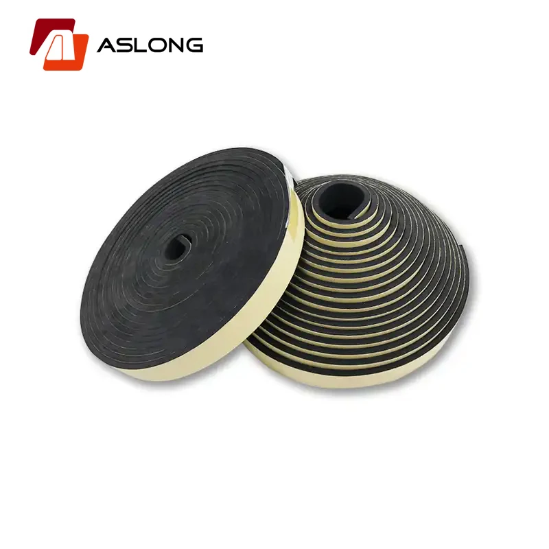 High density multi-purpose weatherstrip automobile air conditioner mounting glazing adhesive single sided NBR foam tape