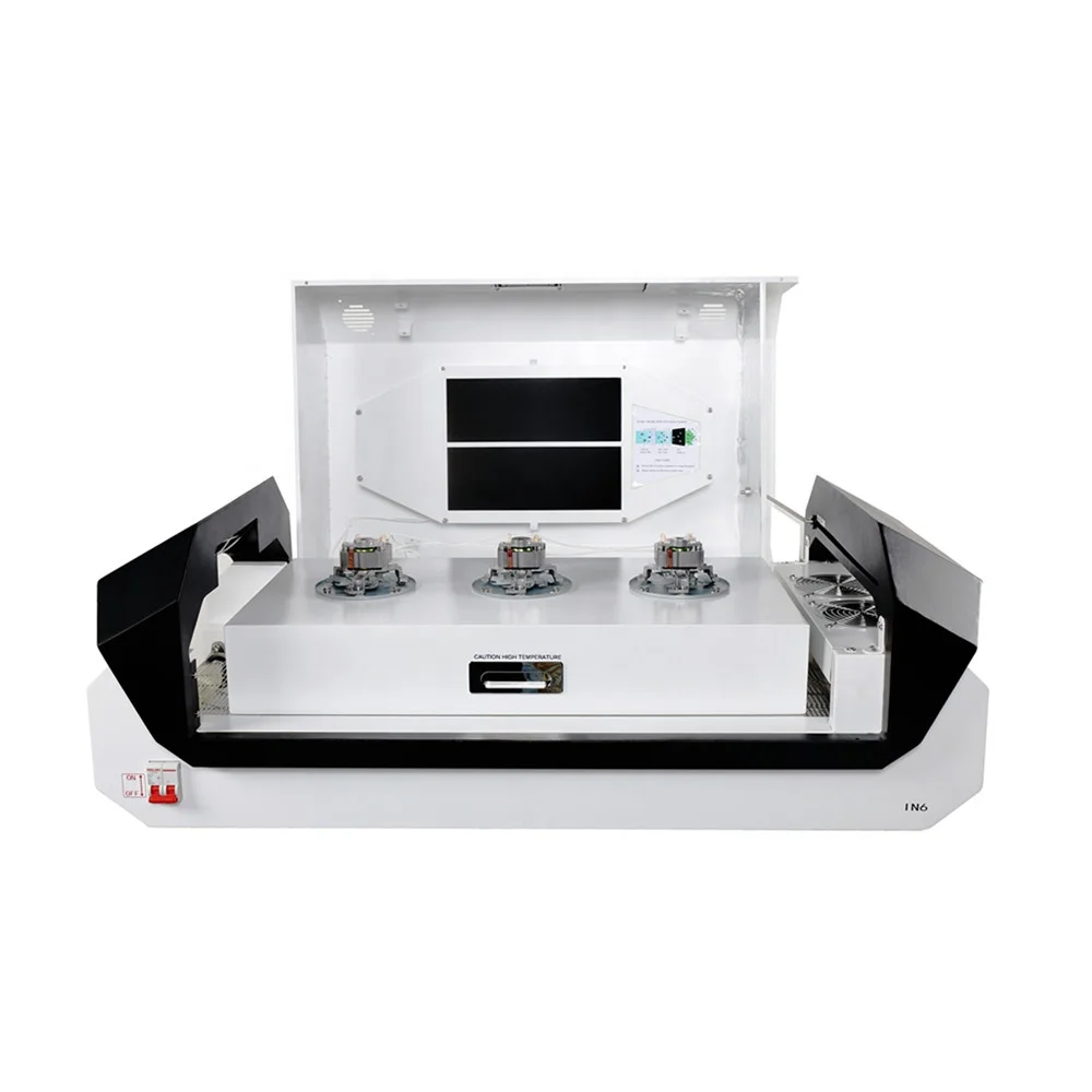 NeoDen IN6 PCB Soldering Station Desktop SMT Mini Hot Air Reflow Oven with 6 Heating Zones and TUV CE
