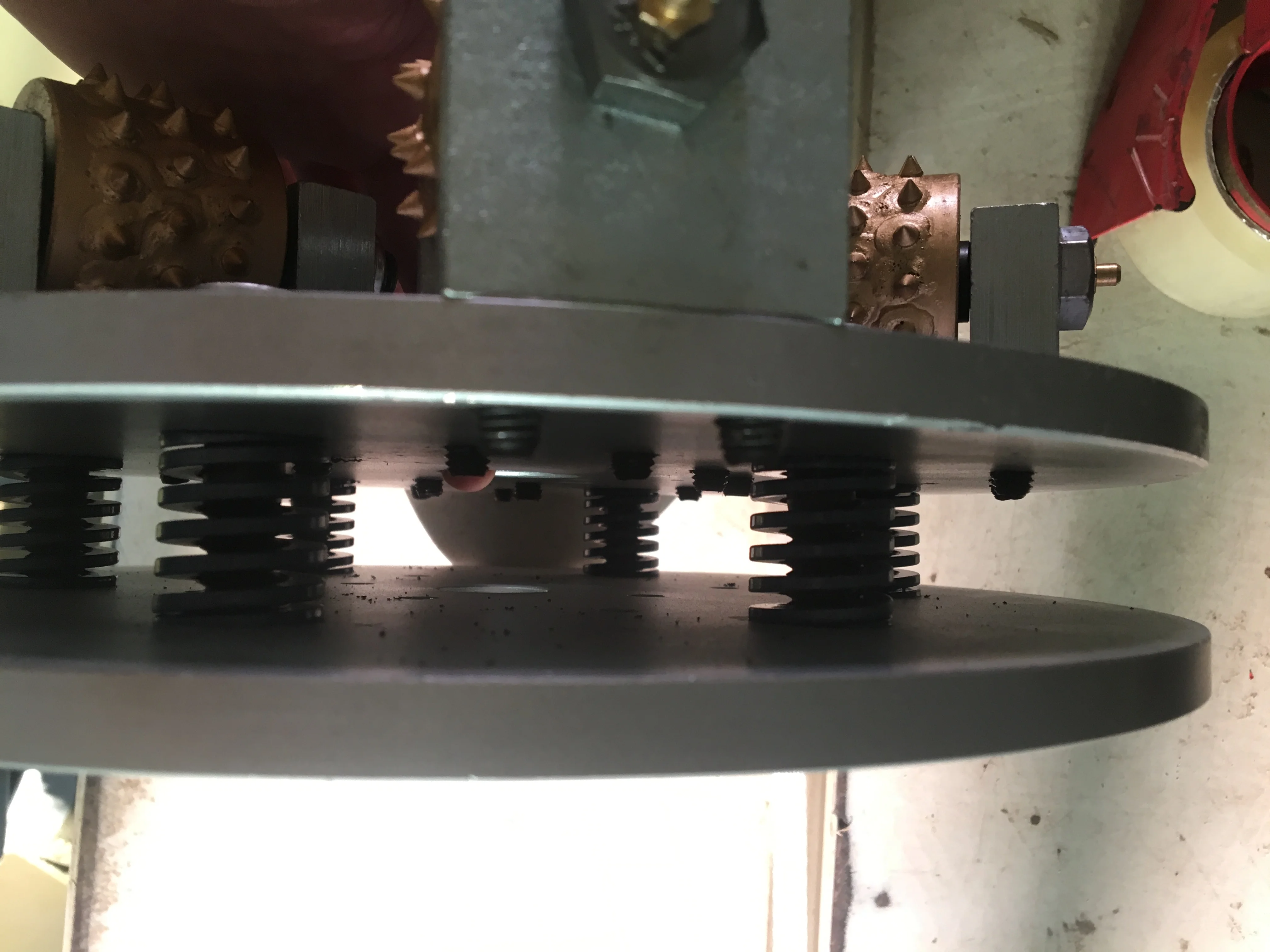 Granite bush hammer finish block Diamond Bush hammer grinding disc