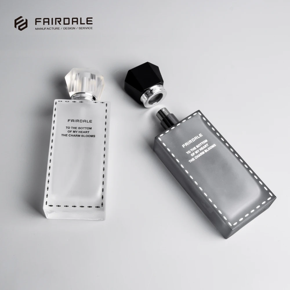 Fairdale Wholesale Luxury Square 100ml Bottles Fragrance Bottle Perfume Glass