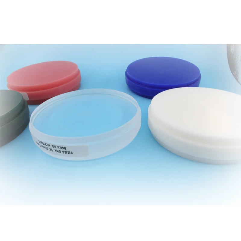 High quality aesthetic invisible PMMA dental resin bracket prosthetic material
