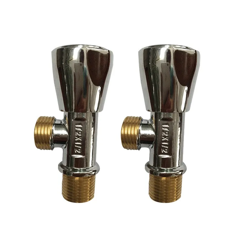 brass angle valve made in china for toilet sprayer faucets with best cartridge without leaking hot sales