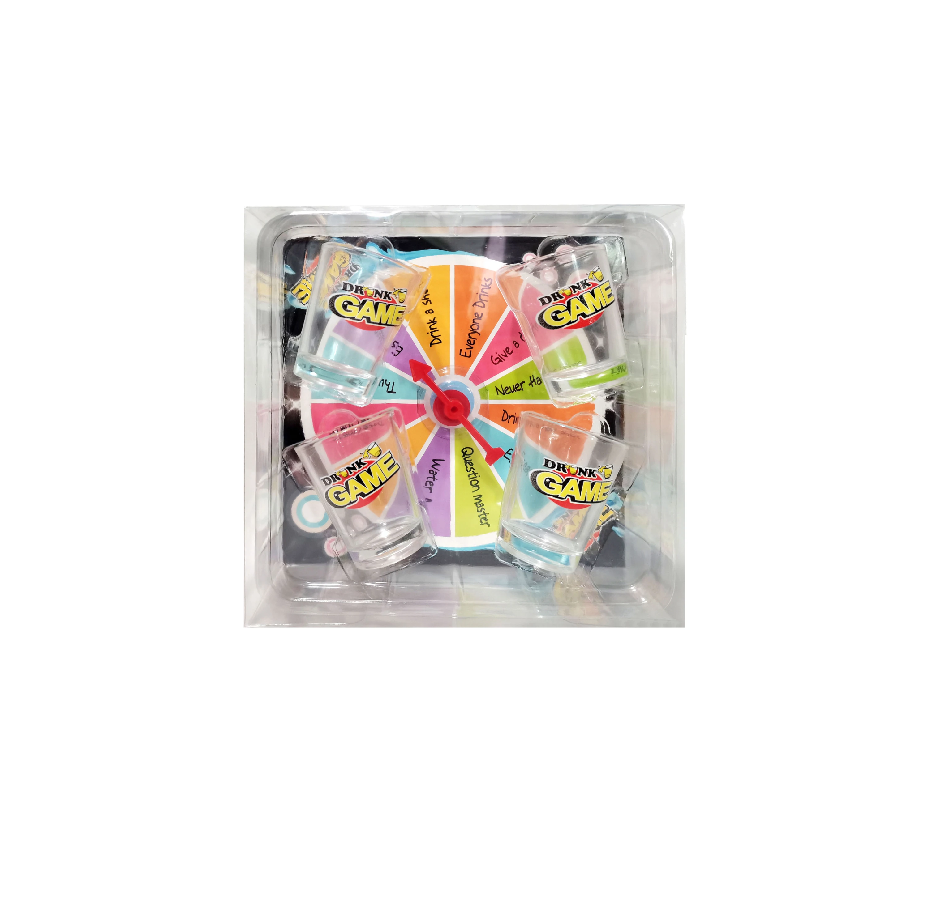 DIY Prize Wheel With Plastic Cup Drinking Game Lucky Lottery Draw Toys Fortune Spinning Game