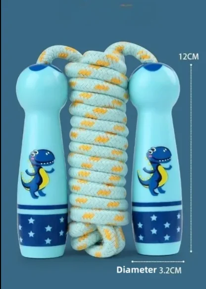 Cartoon Rainbow Unicorn Waterproof Bag Cotton Braided Skipping Jump Rope For Kids