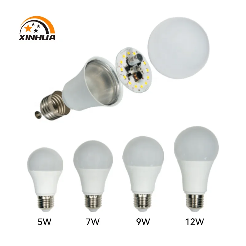 B22 E27 5w 7w 9w 12w A bulb SKD parts led bulb raw material
