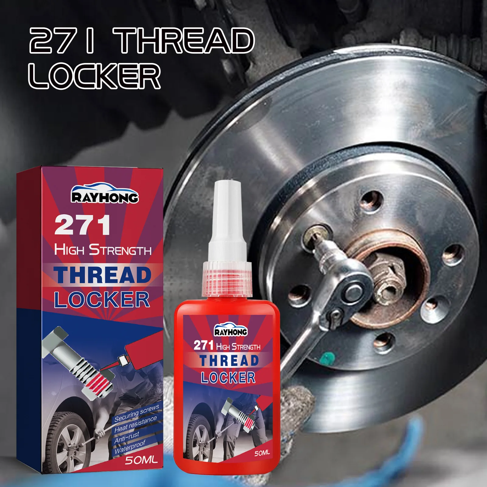 Rayhong High Strength Thread Locker Fast Locking Anaerobic Glue Gel in Wholesale High Performance Anaerobic Sealant