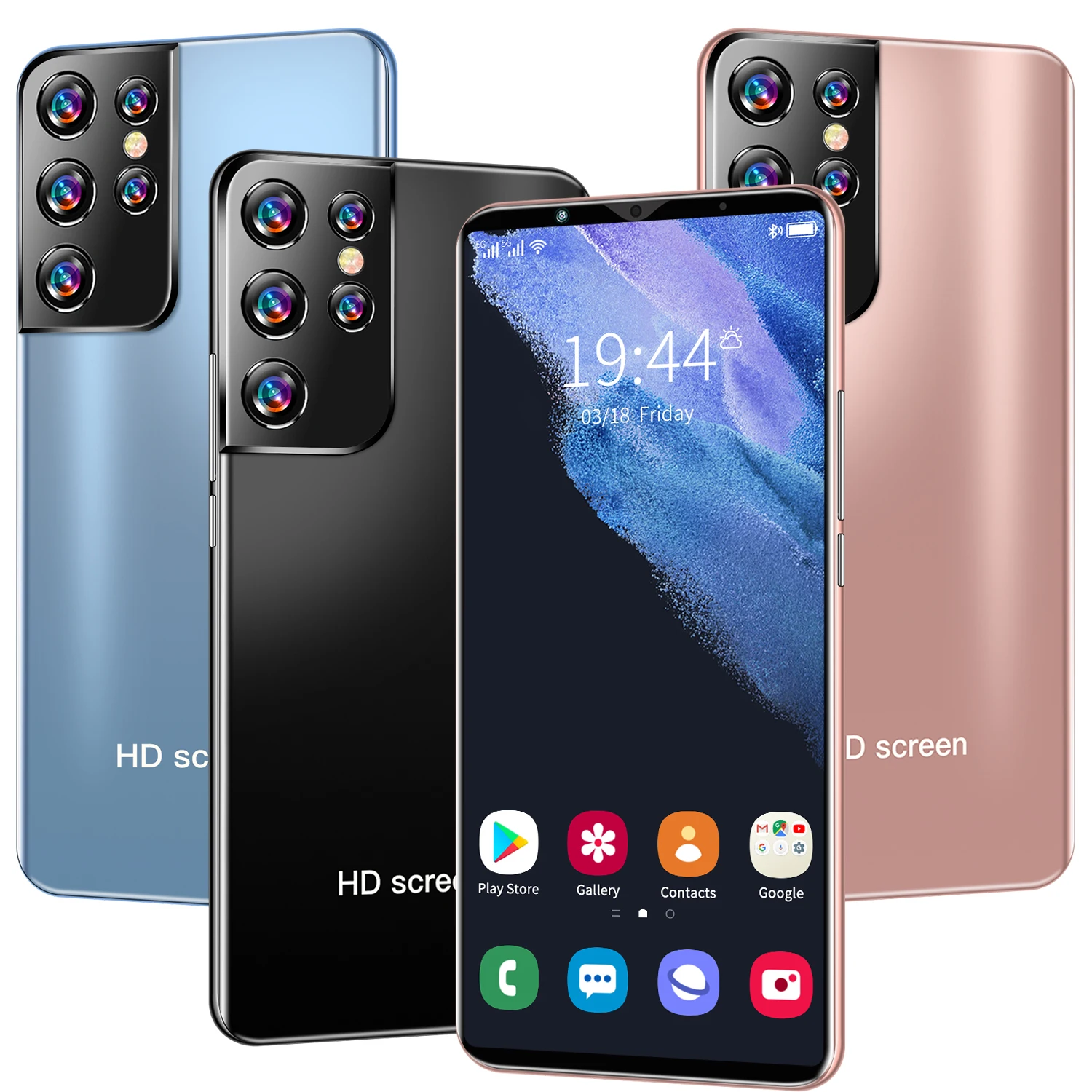 Global version S21 Ultra 6.38inch Unlocked cellphone 5000mah Dual sim card phones HD Camera 24MP+48MP 12GB+512GB mobile Phones