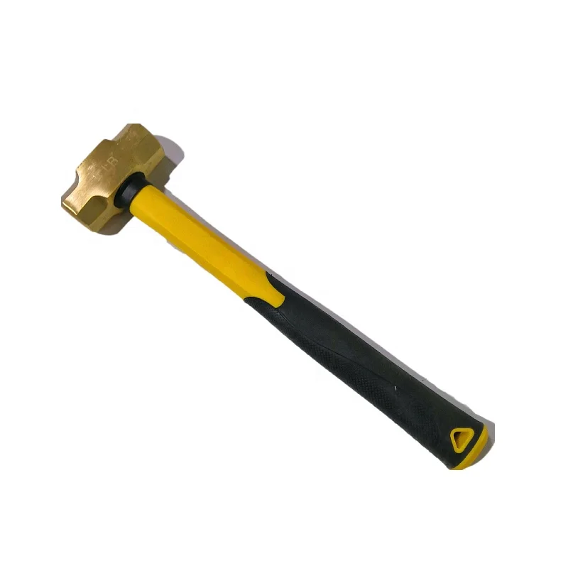 IMPA 612692 industrial grade explosion-proof hammer, octagonal hammer with plastic handle, brass explosion-proof hammer.