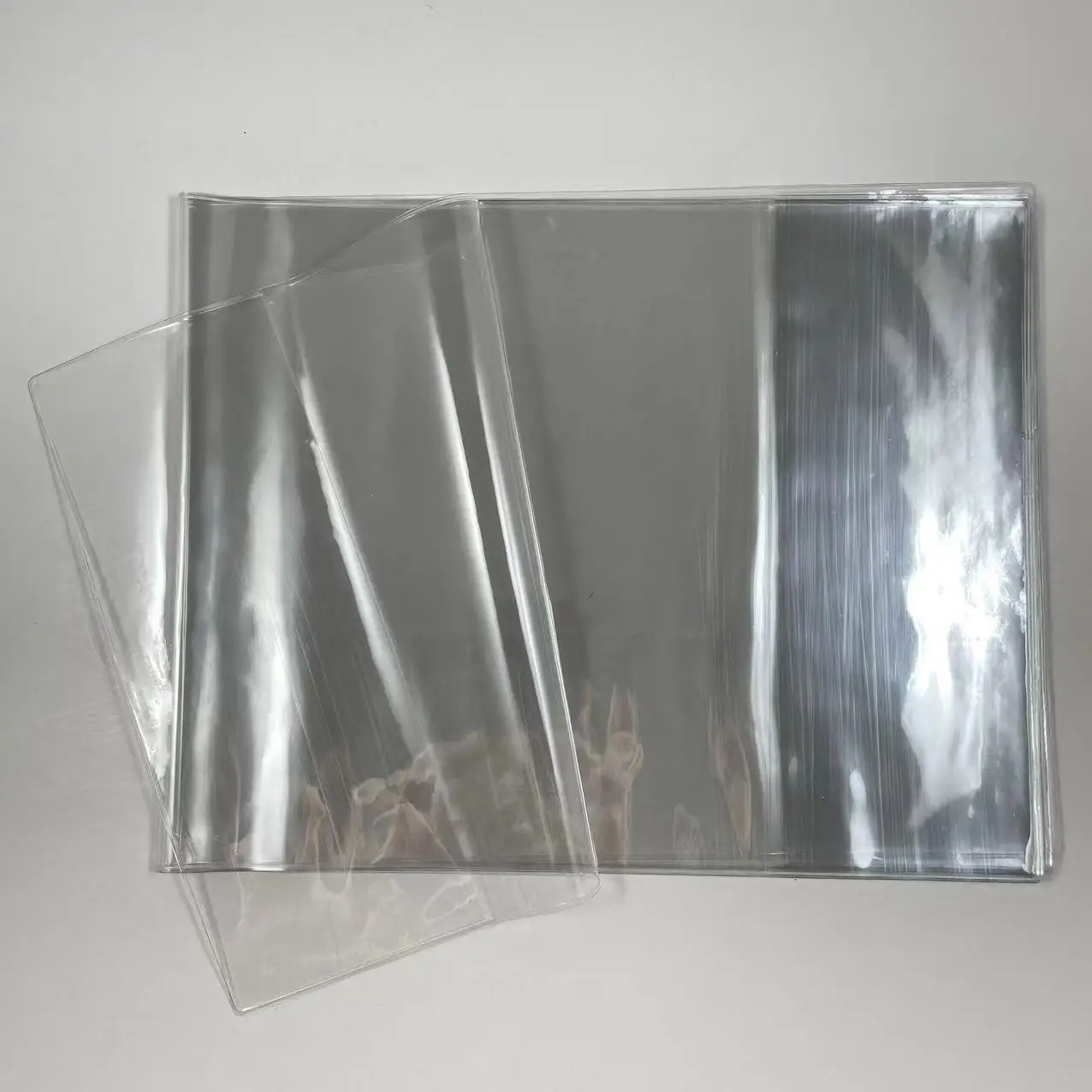 Factory manufacture customized clear PVC book cover set with size 21 x 27 cm