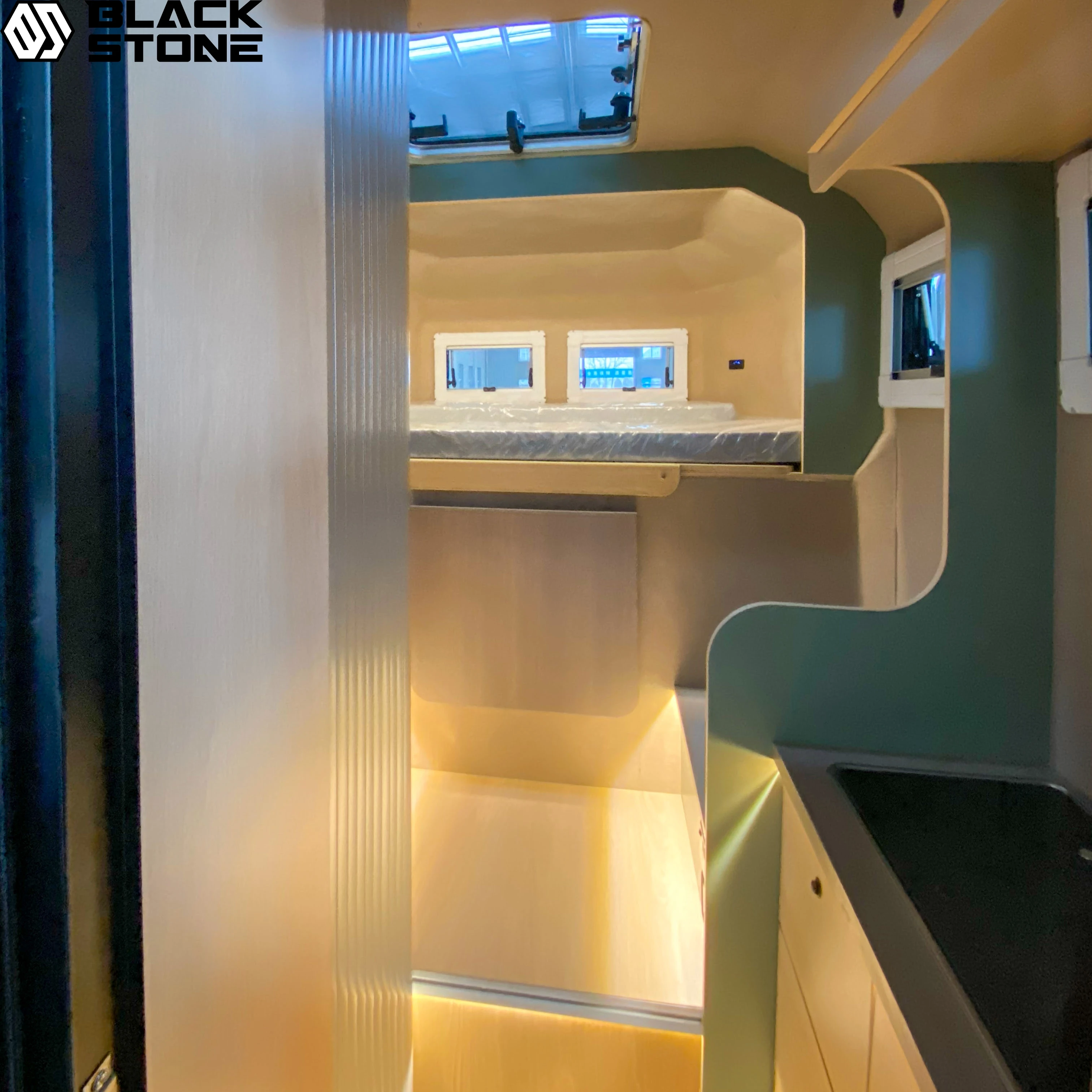 Truck camper box trailer house body slide in fiberglass off-road aluminum small semi  truck rv camper for sale