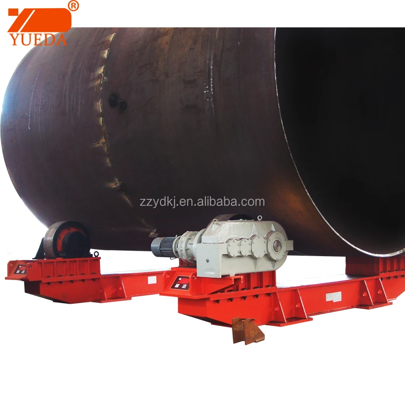 Yueda 10 ton welding rotator adjustable tank rotator automatic pipe rotator welding