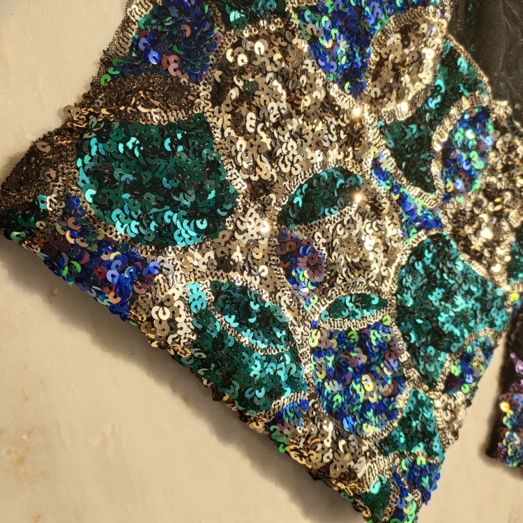 TURKEY sequins beaded long sleeves women evening 2023 NEW