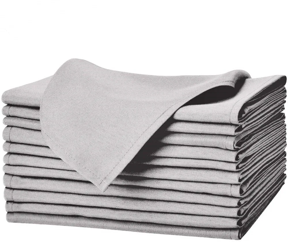 MRTONG High Quality Wholesale Custom  Cloth Napkins Washable  Dinner Napkins  Polyester Napkins