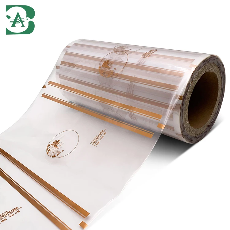Eco-Friendly Soft OPP Flexible Plastic Roll BOPP Lamination Heat Seal Reel Snack Mooncake Food Packaging Customized