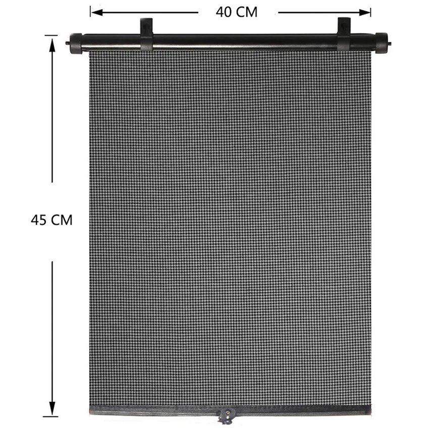 Auto Convenient Suction Cup Heat Insulation Curtain In the Car Automatic Rolling PVC Curtain Sunshade Curtain Sun Shield