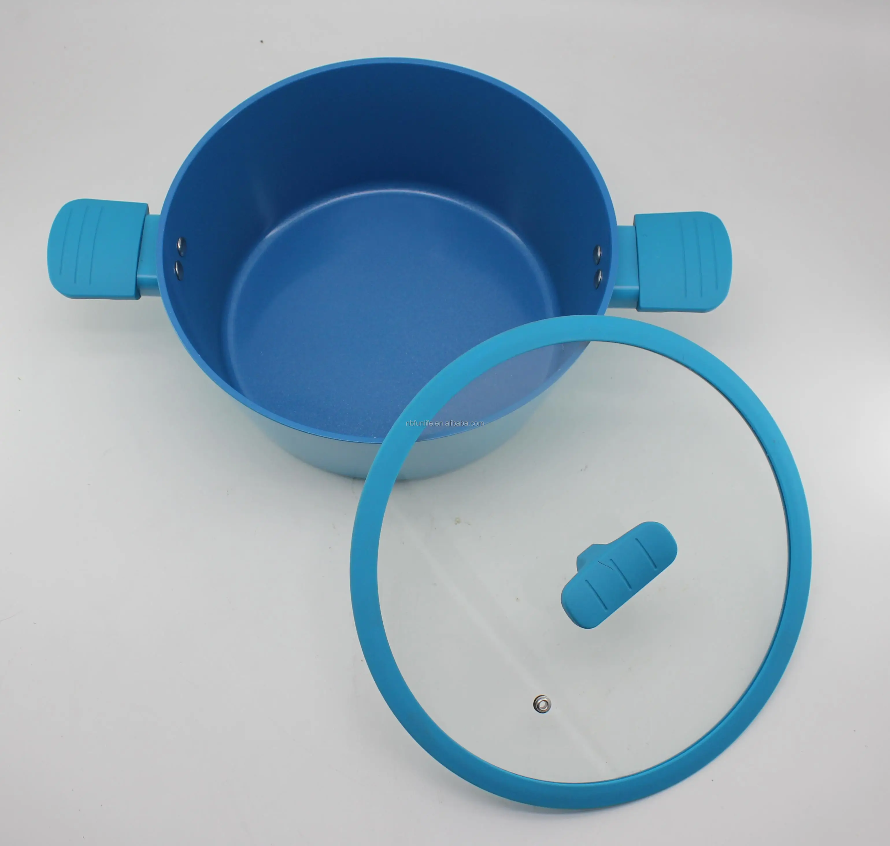 Chef Approved 12Pcs Aluminum Nonstick Food Grade Cooking coating Ceramic Coating Soup pan frying pan Cookware set for Kitchen