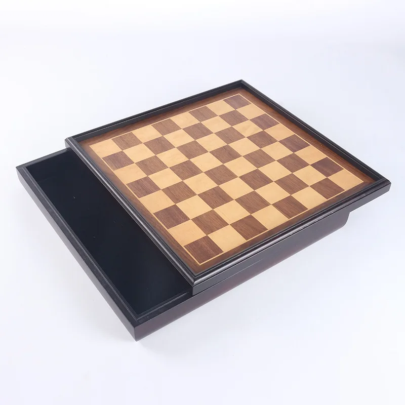 High Quality Magnetic Wooden Chess Set Wooden Chess Board Game Set With Drawers