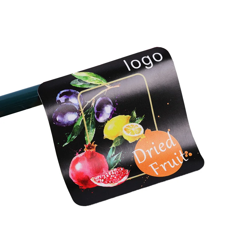 Free Sample Low Price Good Quality Organic Food Fruit Container Glass Bottle Sticker Orange Juice Label