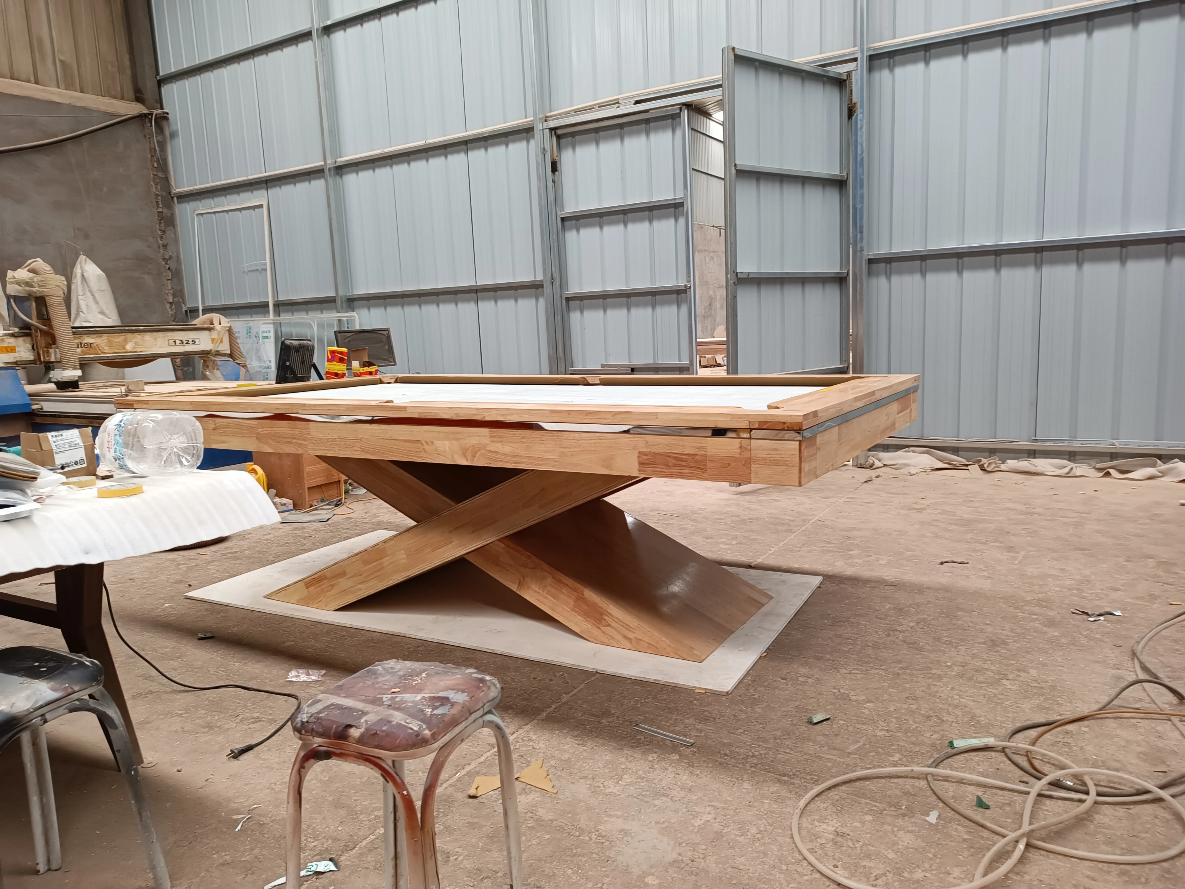 Роскошный бильярдный стол из массива дерева 9 футов со сланцем