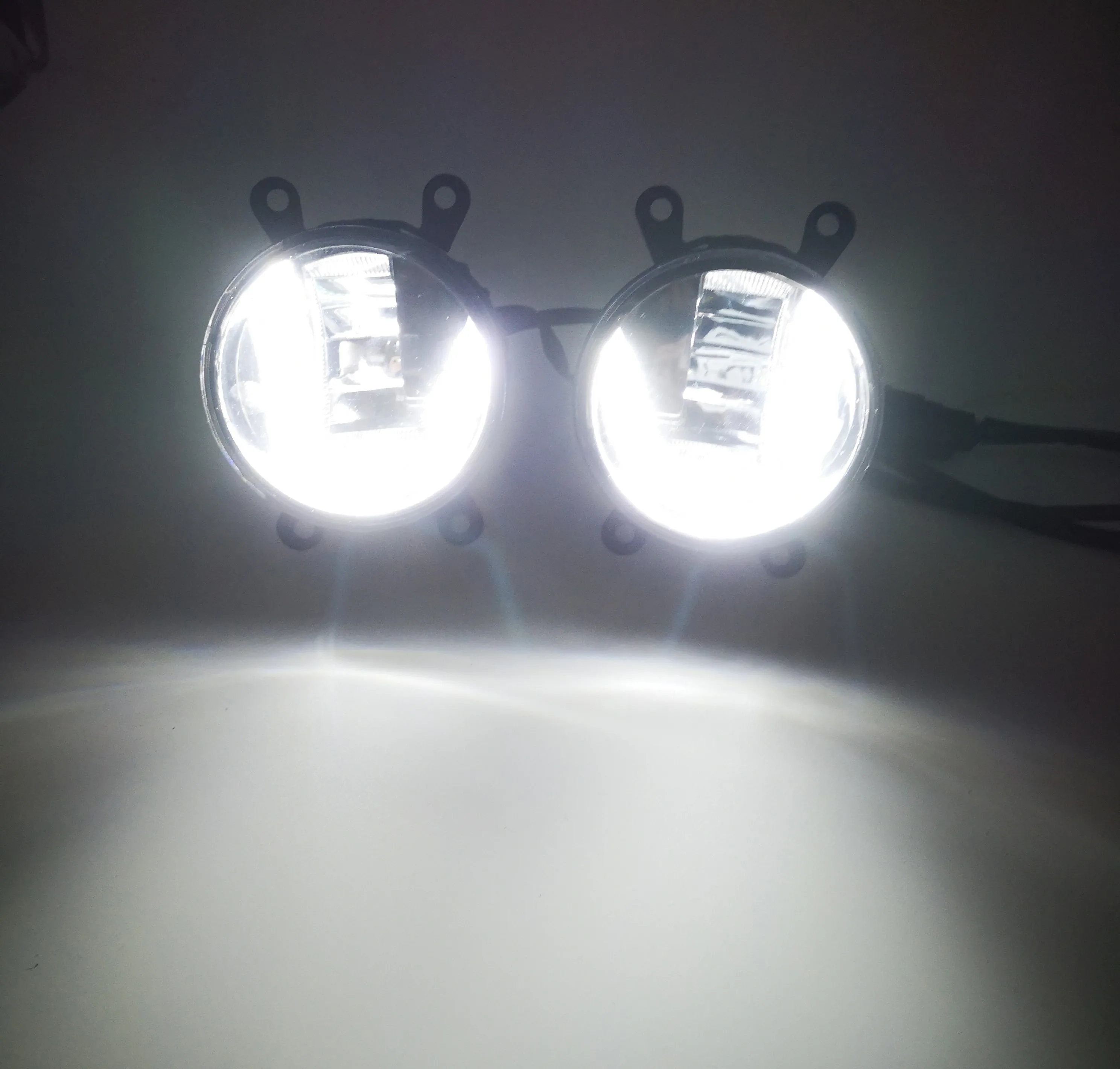 3-IN-1 Functions Auto LED DRL For Subaru Forester 2013-2018 Daytime Running Light Car Projector Fog Lamp with yellow signal