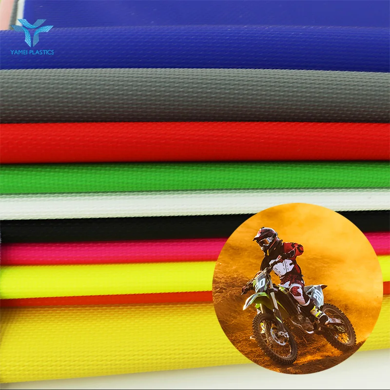 Manufacturer Customization Multicolor Dirt Bike Seat Cover Surface Protector Faux Synthetic Leather PVC Leather for Motorcycles