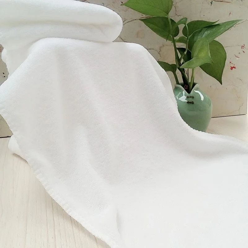 white  color 100% full cotton long terry 16S hotel towel set