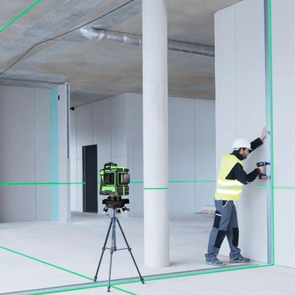 Best multi beam laser level 12 lines 3d self-leveling 360 degree green rotary