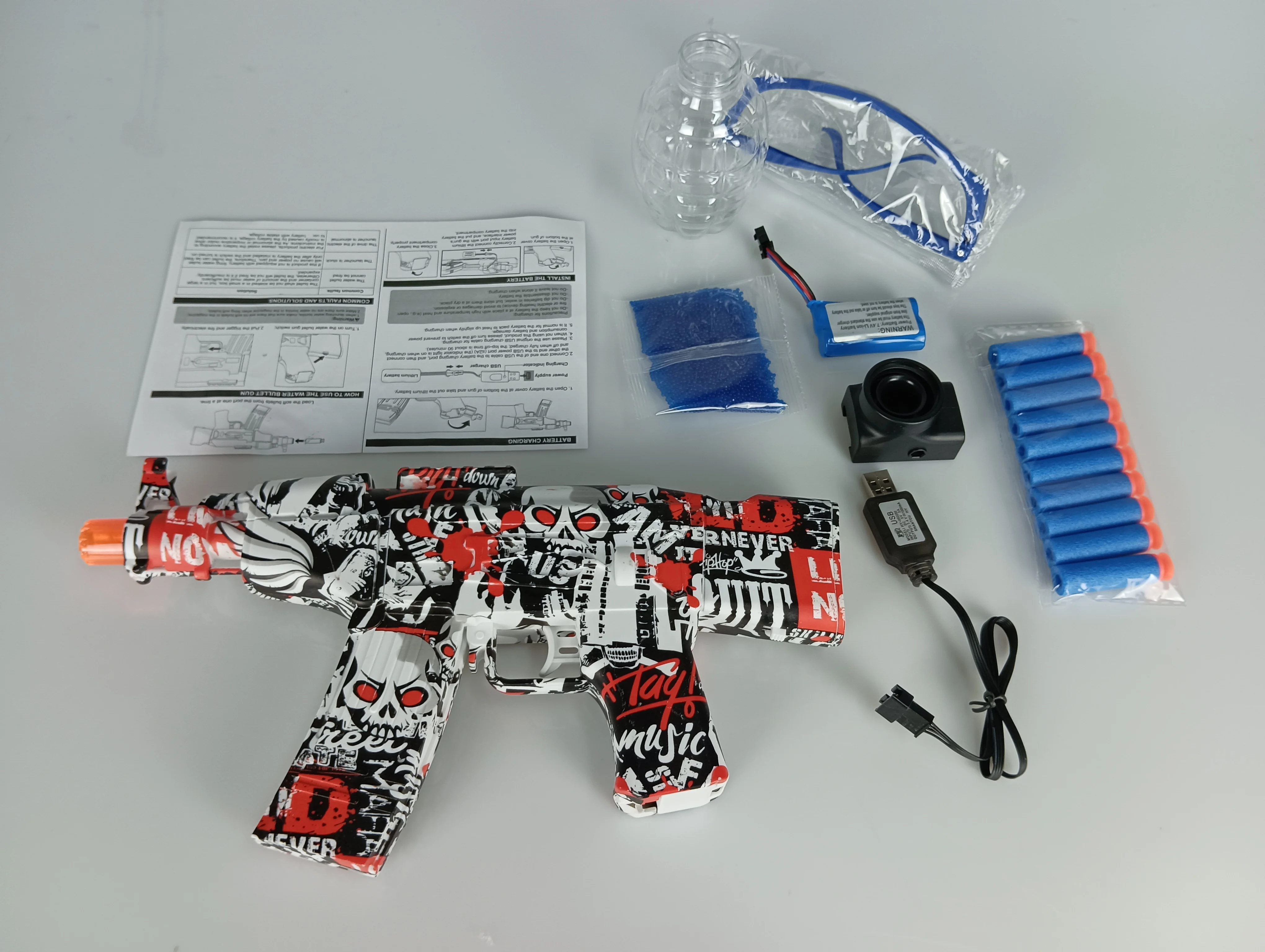 Auto machine water gun for blue Blue Red Yellow Green color
