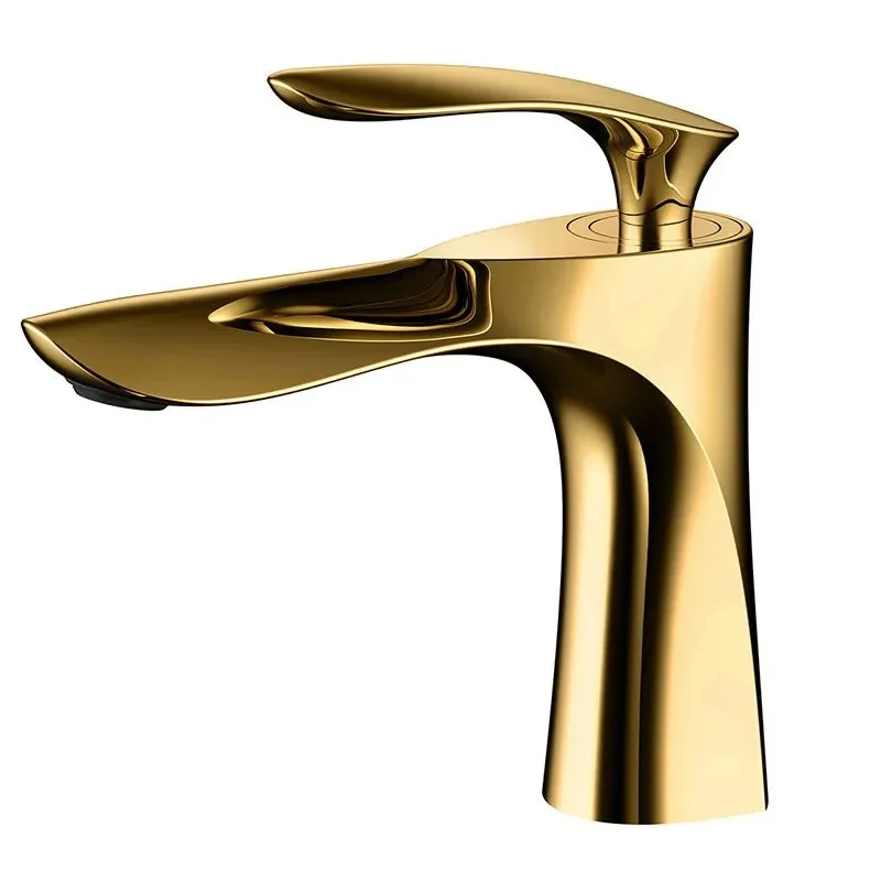 Gold Basin Mixer Tap Torneira Para Banheiro Griferia Grifo Lavamano Robinet Mitigeur De Lavabo Black Bathroom Sink Faucet