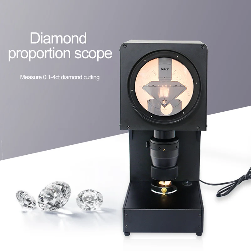Fable Diamond Proportion Scope with High Accuracy Diamond Cutting Analysis equipment for 0.1-4.0 CT Diamond CN;GUA