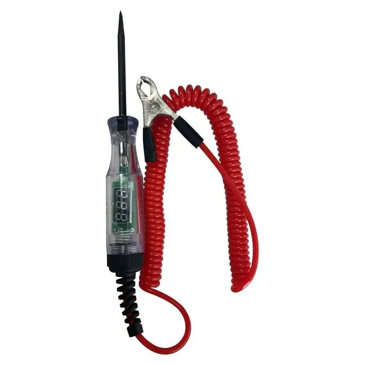 DC 5-90V  Car Truck Voltage Circuit Tester Digital Display Long Probe Pen Light Bulb Automobile Diagnostic Tools Auto Repair