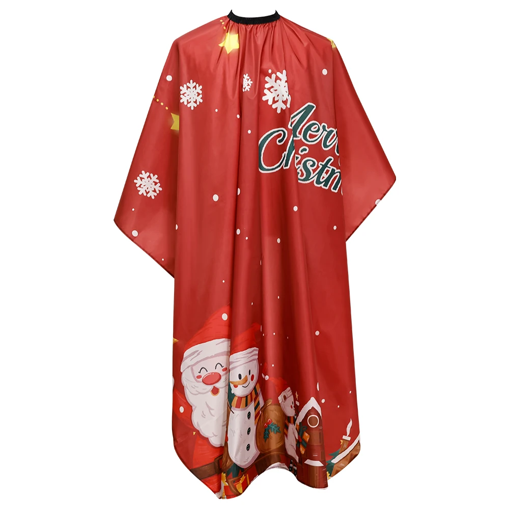 Christmas Red Cloth Salon Barber Waterproof cape Haircut Styling Cover Barber Apron Antistatic Hairdresser Apron Hair Cut Cape