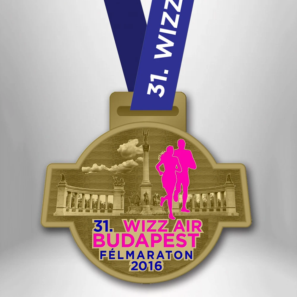 Cheap Custom made running marathon race sport finisher award metal medal medallion