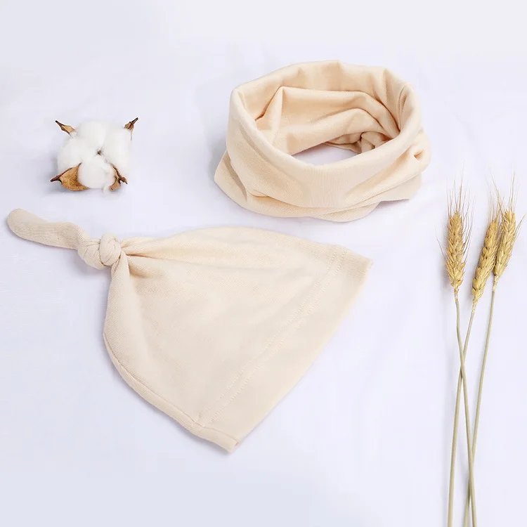 Очаровательный и эластичный комплект шапки и шарфа с узлом для детей идеальный реквизит для фотосъемки