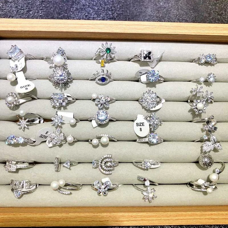 Jaki Charms joyas al por большой платформы de ley anillo 2021 plata 925