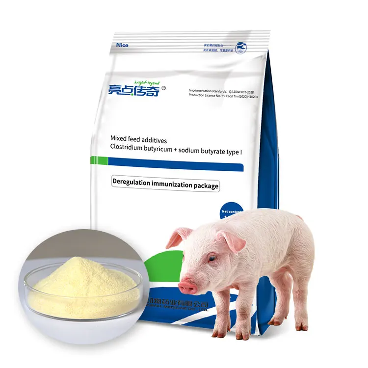 High-efficiency mixed feed additive for pigs with strong anti-stress