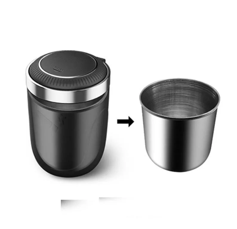 Portable Car LED Ashtray Auto Ashtray Cigarette Ash Holders Cup Car Accessories