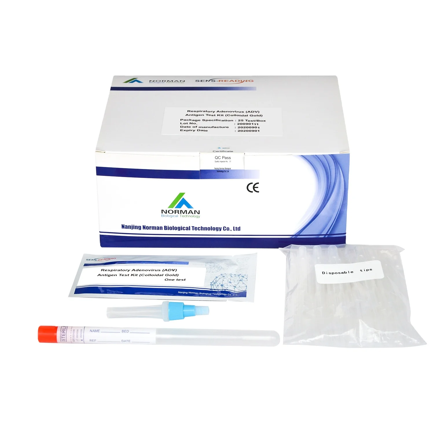Factory Supplied Colloidal Gold  Human Adenovirus ATK Antigen Test Kit