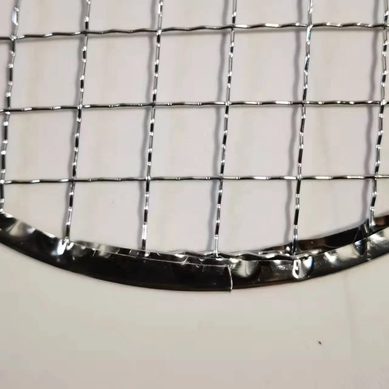 sus304 Korean BBQ Net  restaurant round stainless steel pan plate grid grill grates 29.5cm barbecue wire mesh for roast