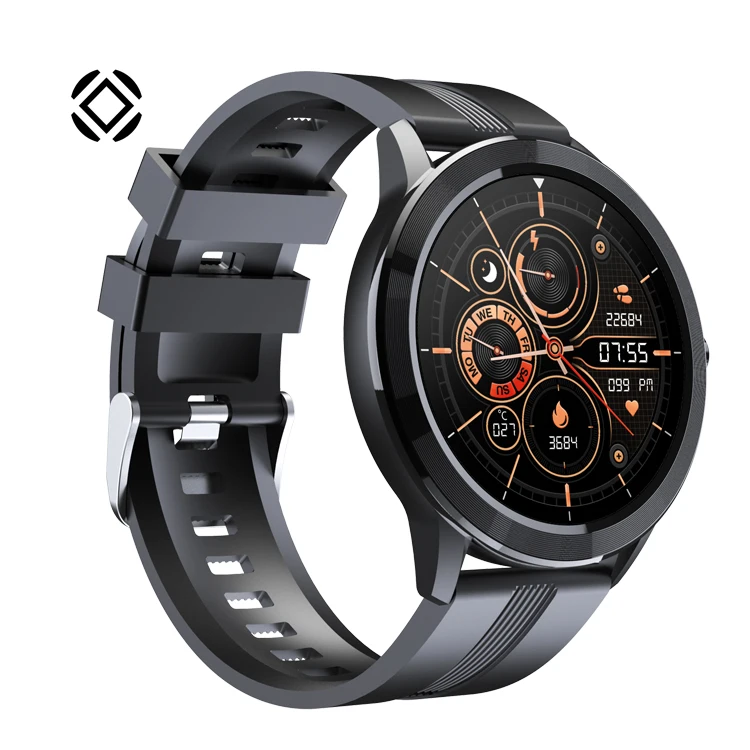 
2021 new arrival DM03 round smartwatch heart rate fitness tracker waterproof for woman man in German Spanish Italian 