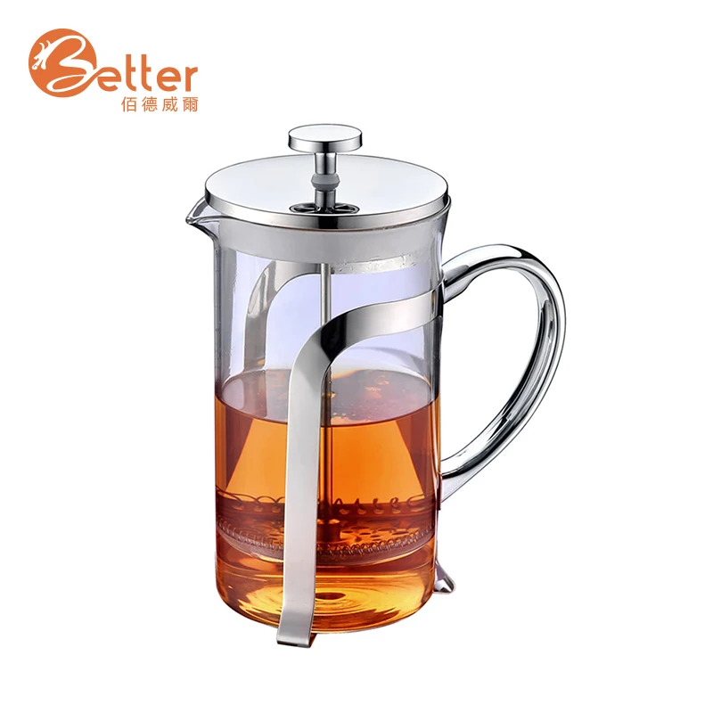 Chinese Supplier Quality Custom Private Label Glass French Press Coffee Maker