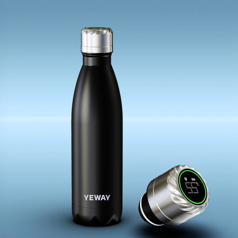 OEM 500ml Factory Stainless Steel Uv Water Purifier Lid Uv Light Self Cleaning Insulated Smart Vacuum Water Bottle Sports Bottle