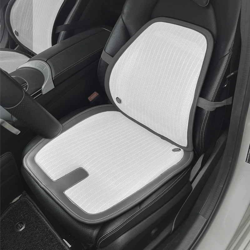 Large size full coverage with dual adjustable car seat cushions and backrest support