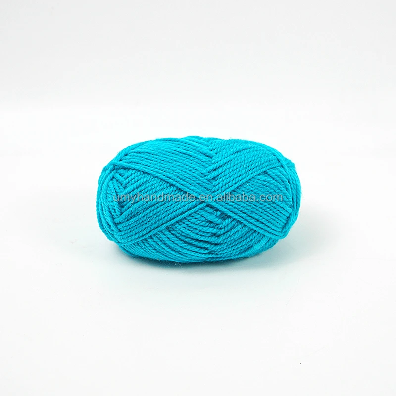 Wholesale Eco-Friendly Hand Knit Lana Wool Crochet cotton blended thick yarn wool and cotton blend