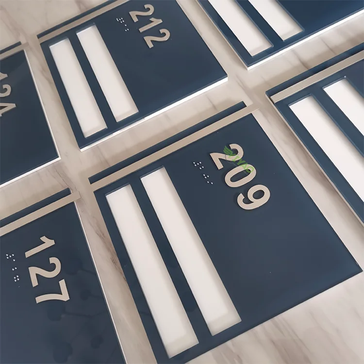YIYAO perspex classroom number address name plates door signs