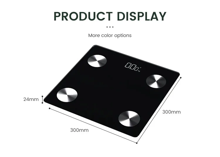 180kg Smart body fat weight analyzer scale with body fat weight analysis app