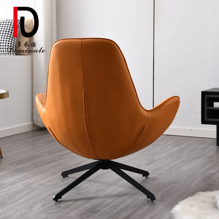 Wholesale light luxury rotating single sofa chair modern minimalist living room balcony lazy leisure swivel chair