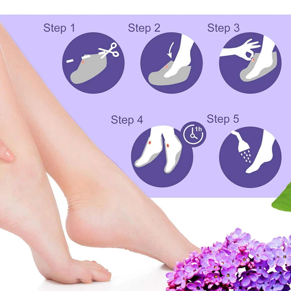 Private Label Exfloating Foot Mask For Skin Peeling Off Calluses And Dead Skin